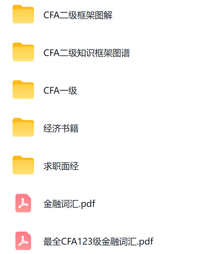 CFA资源分享